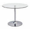 Elena Round Clear Glass Table