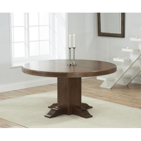 Turin Dark Oak Round Dining Table