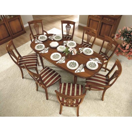 Nostalgia Walnut Oval Extending Dining Table