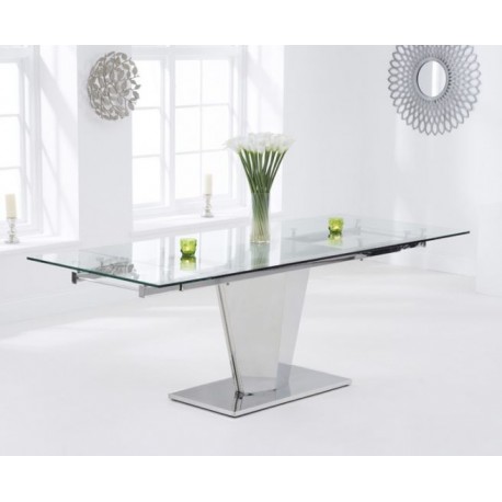 Lucille Extending Glass Dining Table
