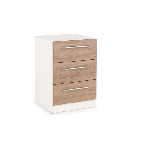 Connect Euston 3 Drawer Bedside - IS