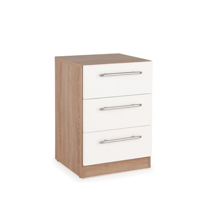 Connect Hyde 3 Drawer Bedside - IS